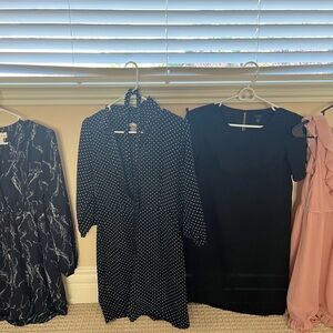 4 Dresses with varying types. Photos list size for each dress.